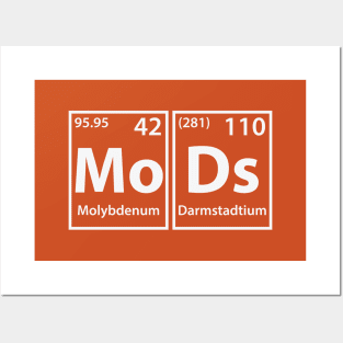 Mods (Mo-Ds) Periodic Elements Spelling Posters and Art